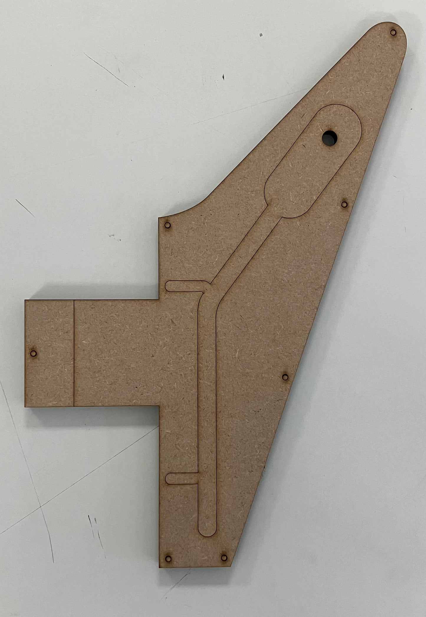 Guitar Template - Explorer Style - 58’ Set Neck