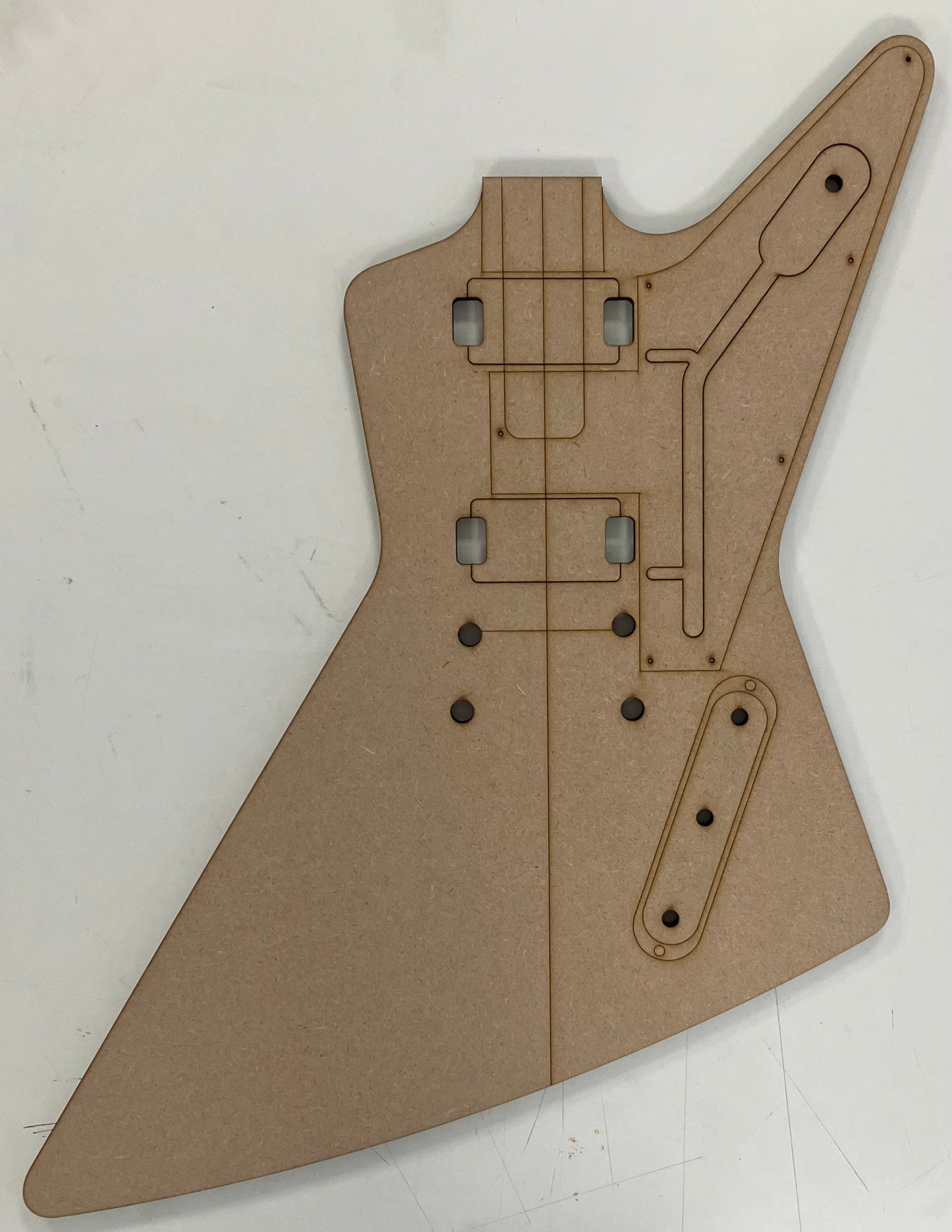 Guitar Template - Explorer Style - 58’ Set Neck