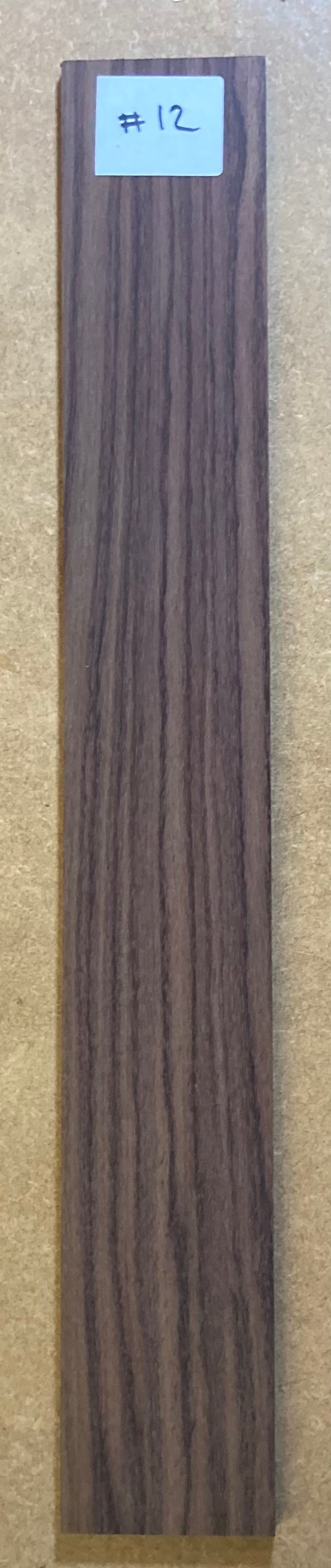 Electric Fretboard Blank - Indian Rosewood #12