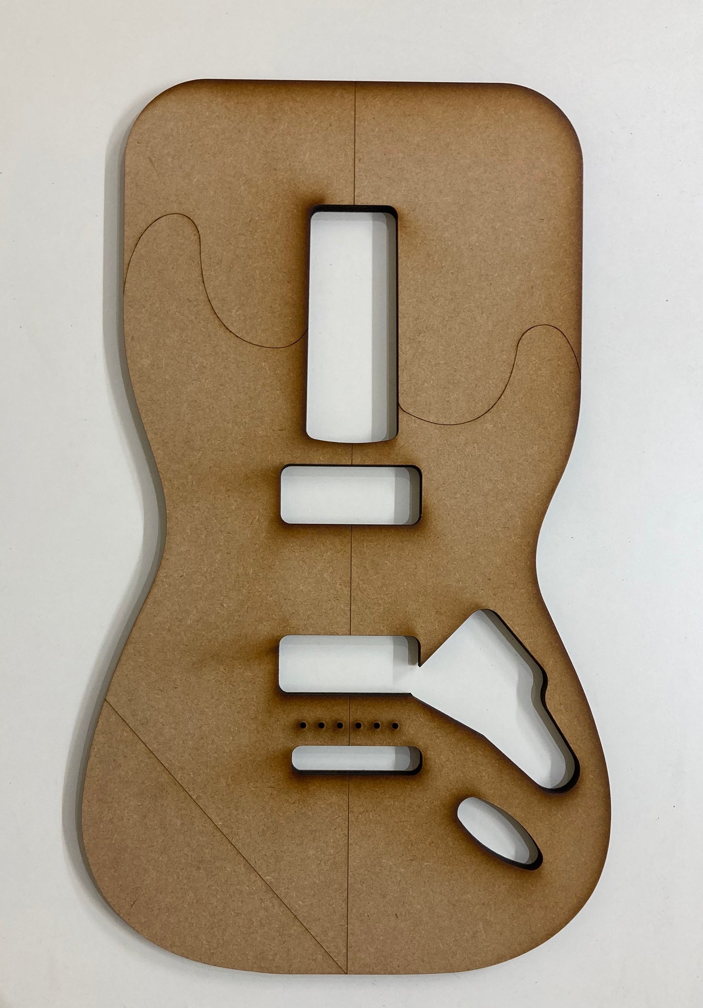 Guitar Template - S Style - Dual P90 Tremolo