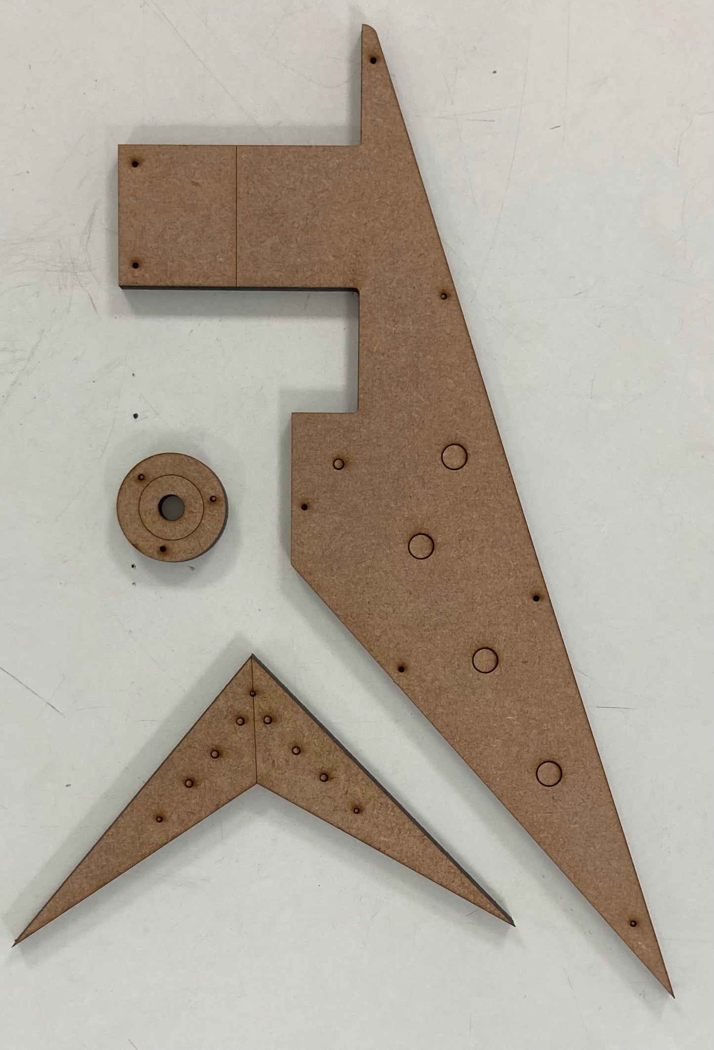 Guitar Template - Flying V Style - 58’ Set Neck