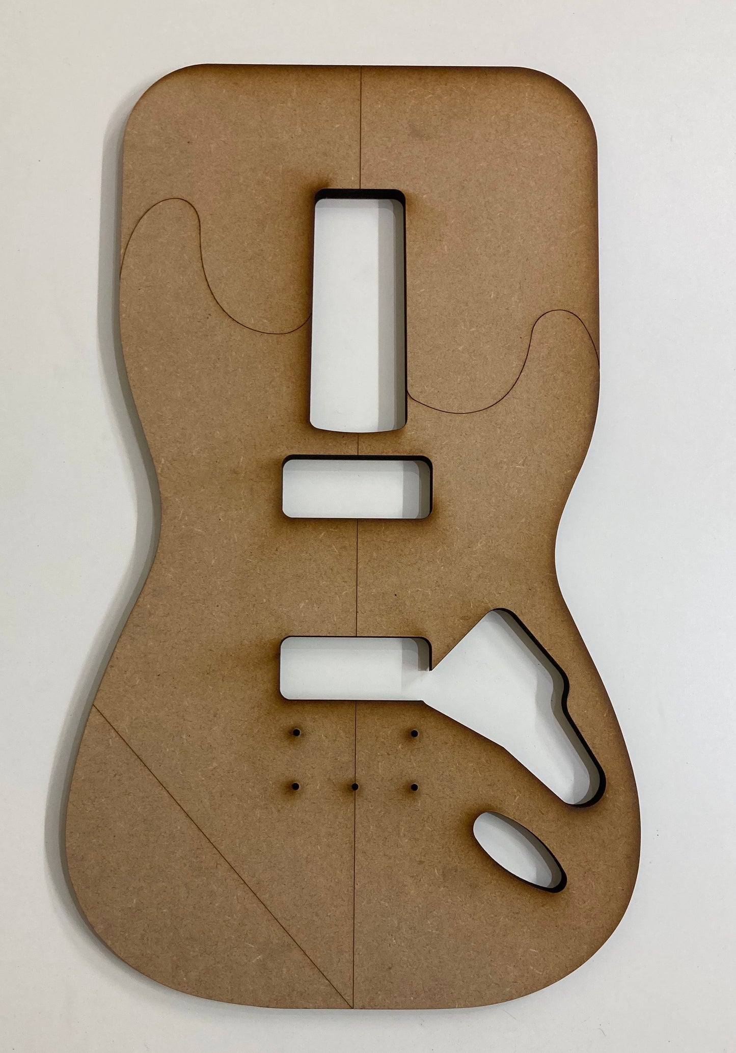 Guitar Template - S Style - Dual P90 Hardtail