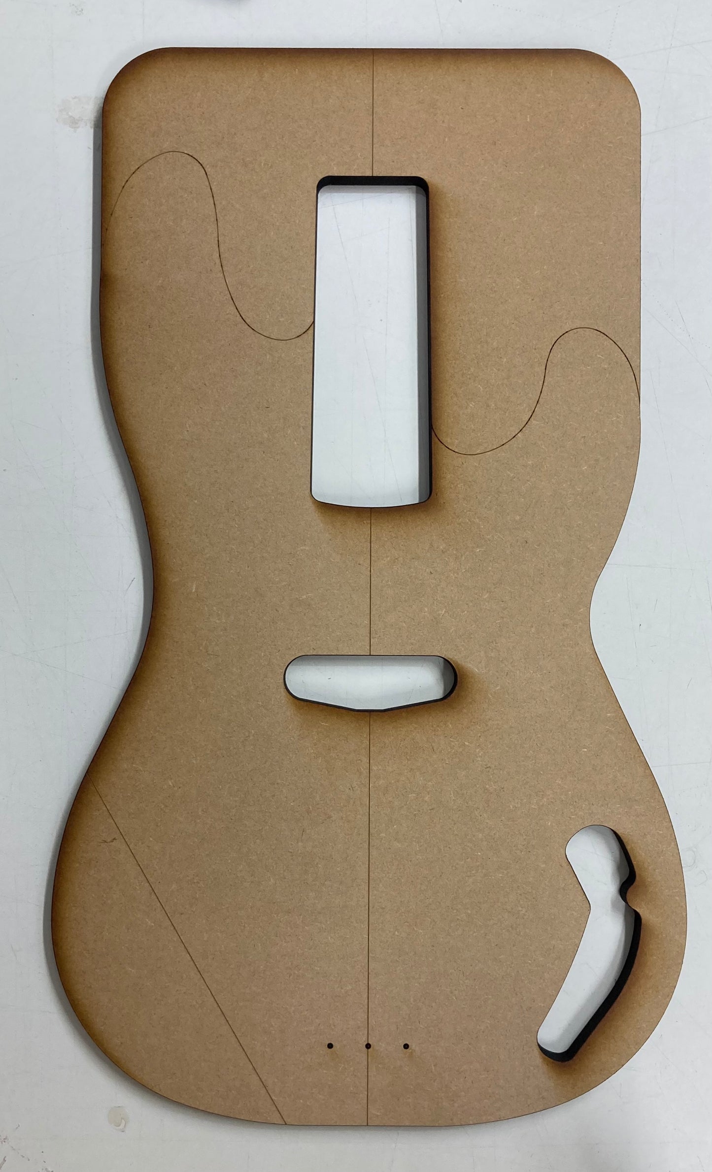 Guitar Template - P Bass Style - Single Coil