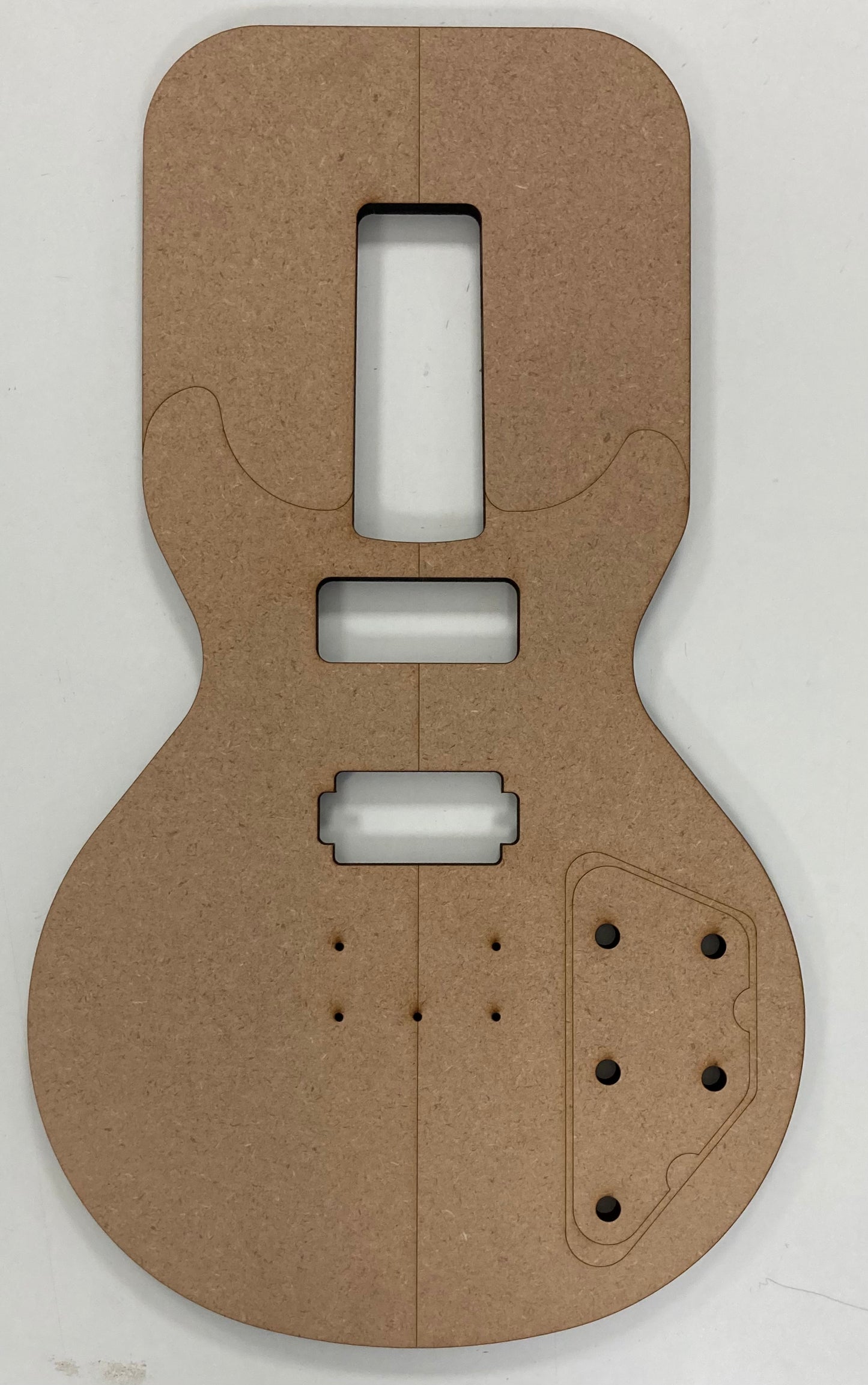 Guitar Template - LP Double Cut Style - P90/H Bolt On