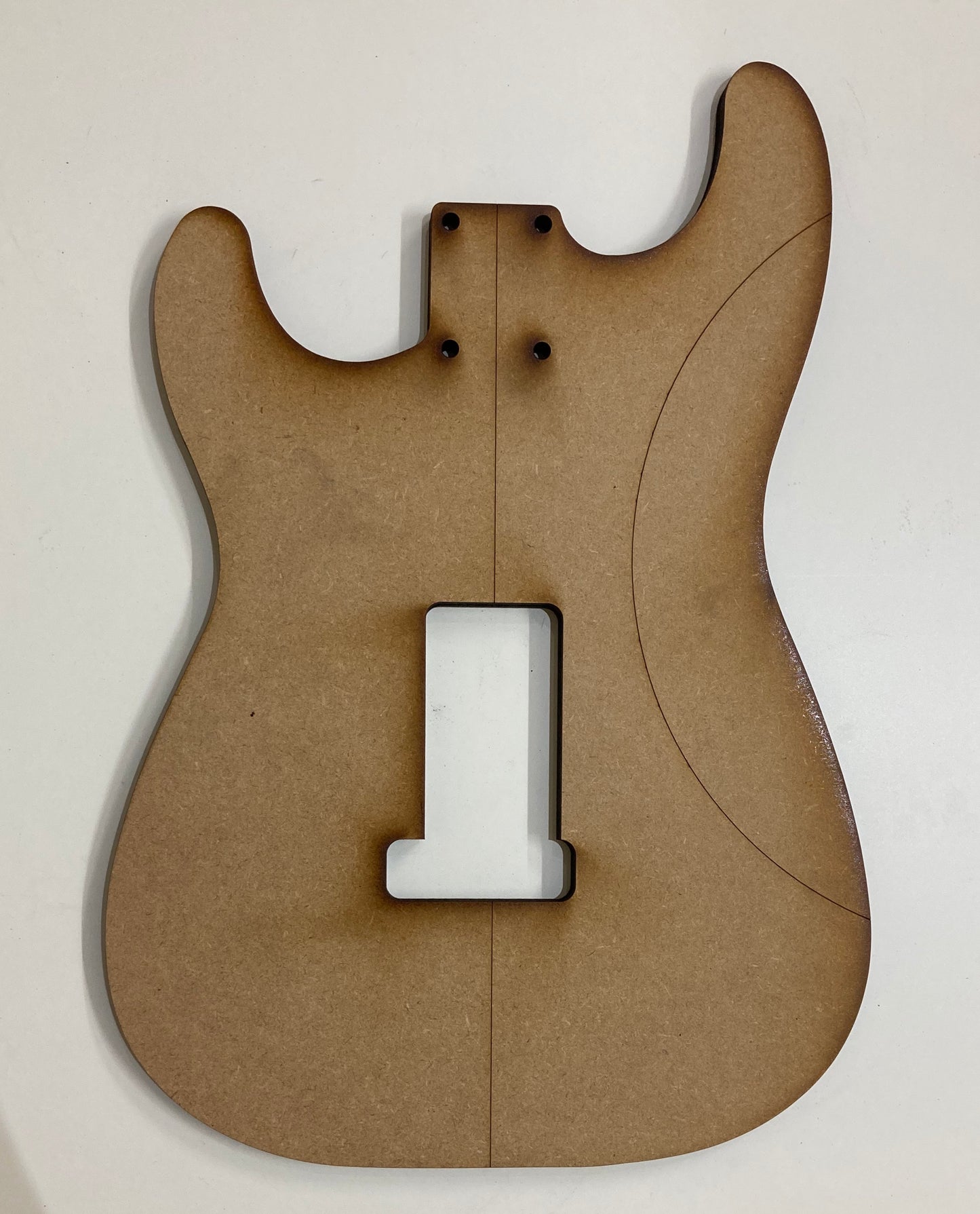 Guitar Template - S Style - Swimming Pool Route Tremolo