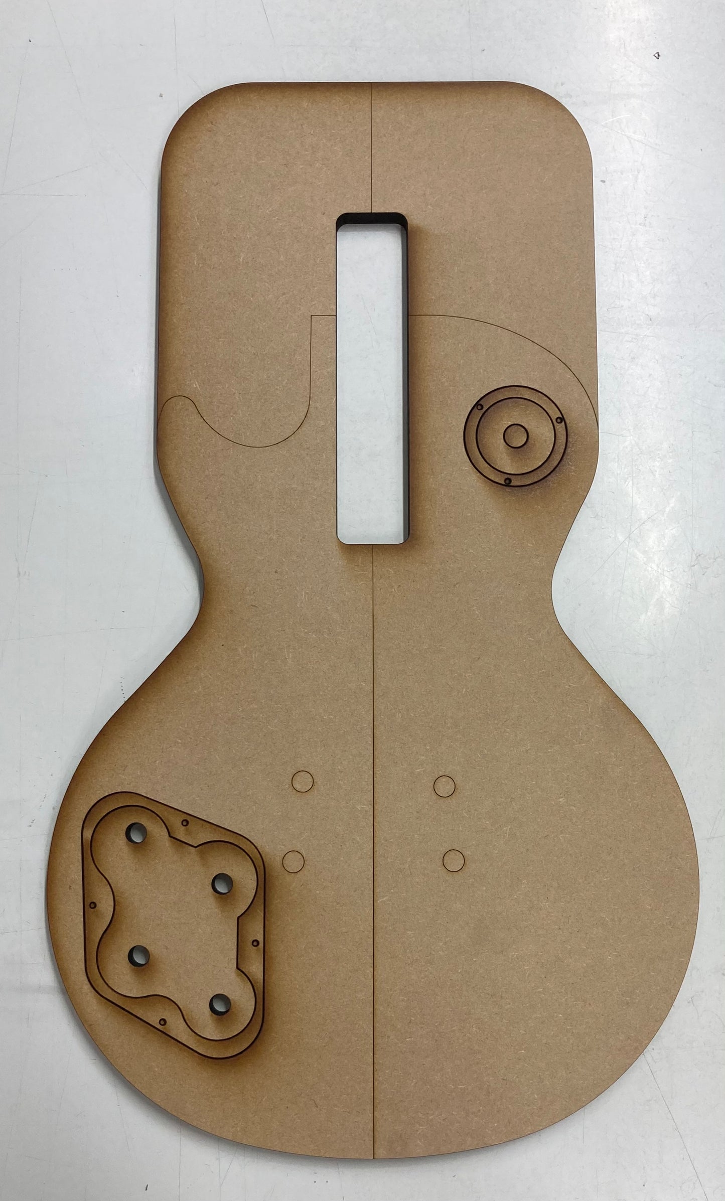 Guitar Template - LP Single Cut Style - HH Set Neck