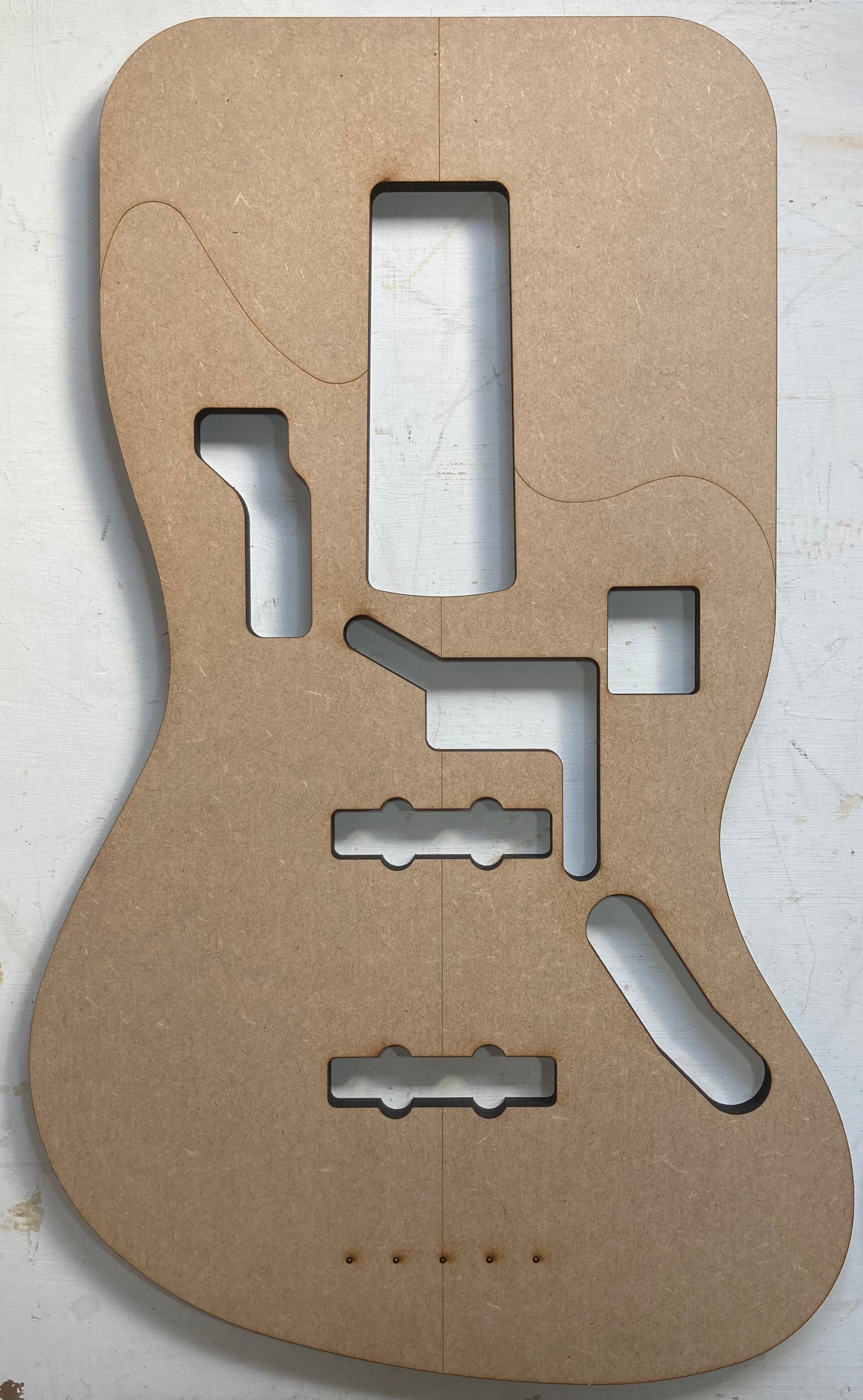 Guitar Template - Jaguar Bass Style - Standard