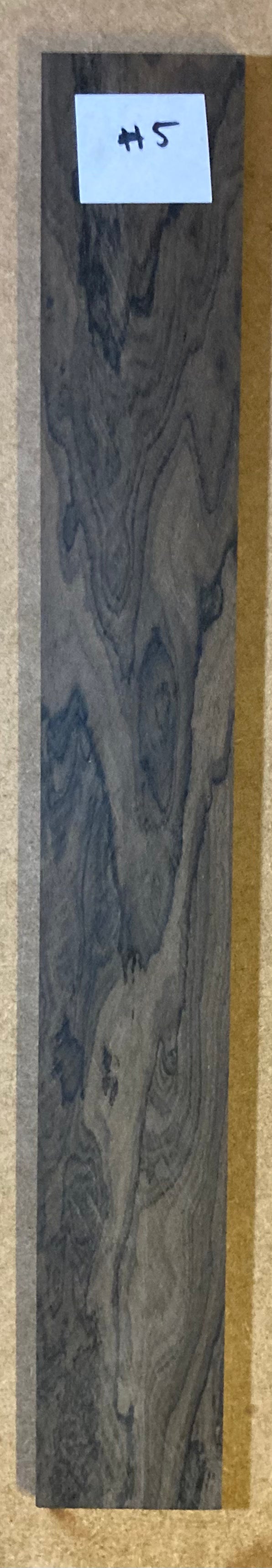 Electric Fretboard Blank - Ziricote #5