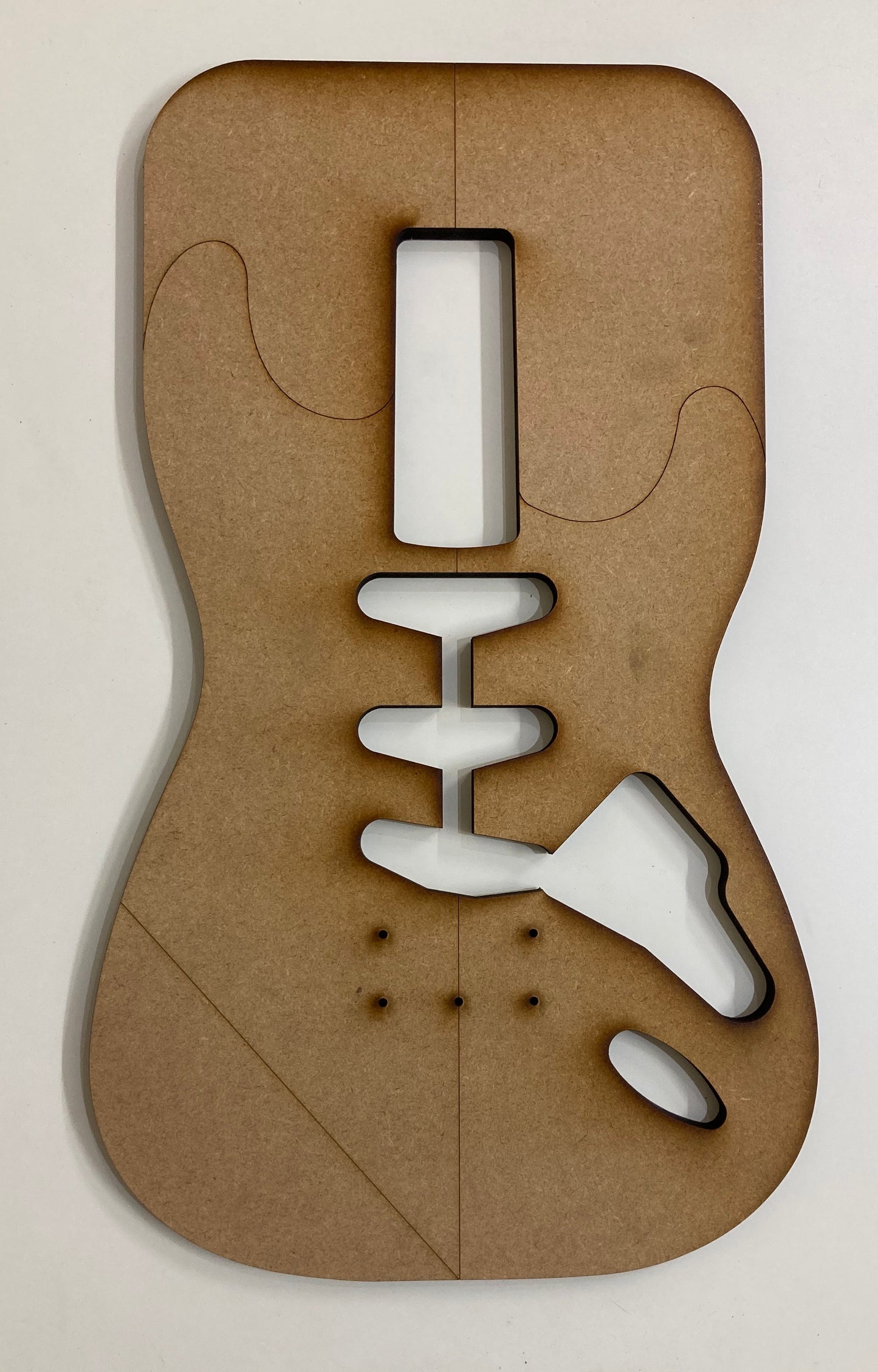 Guitar Template - S Style - SSS Hardtail