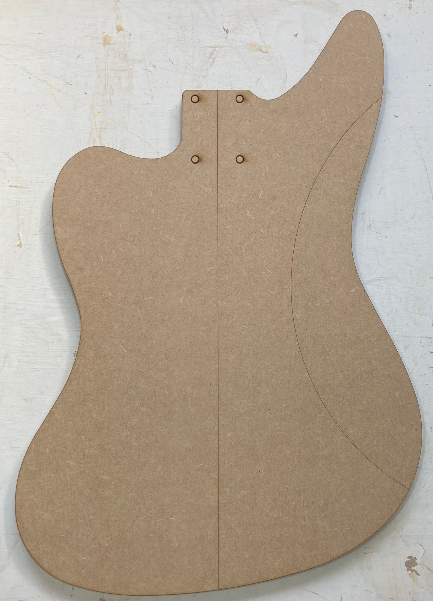 Guitar Template - Jaguar Bass Style - Standard