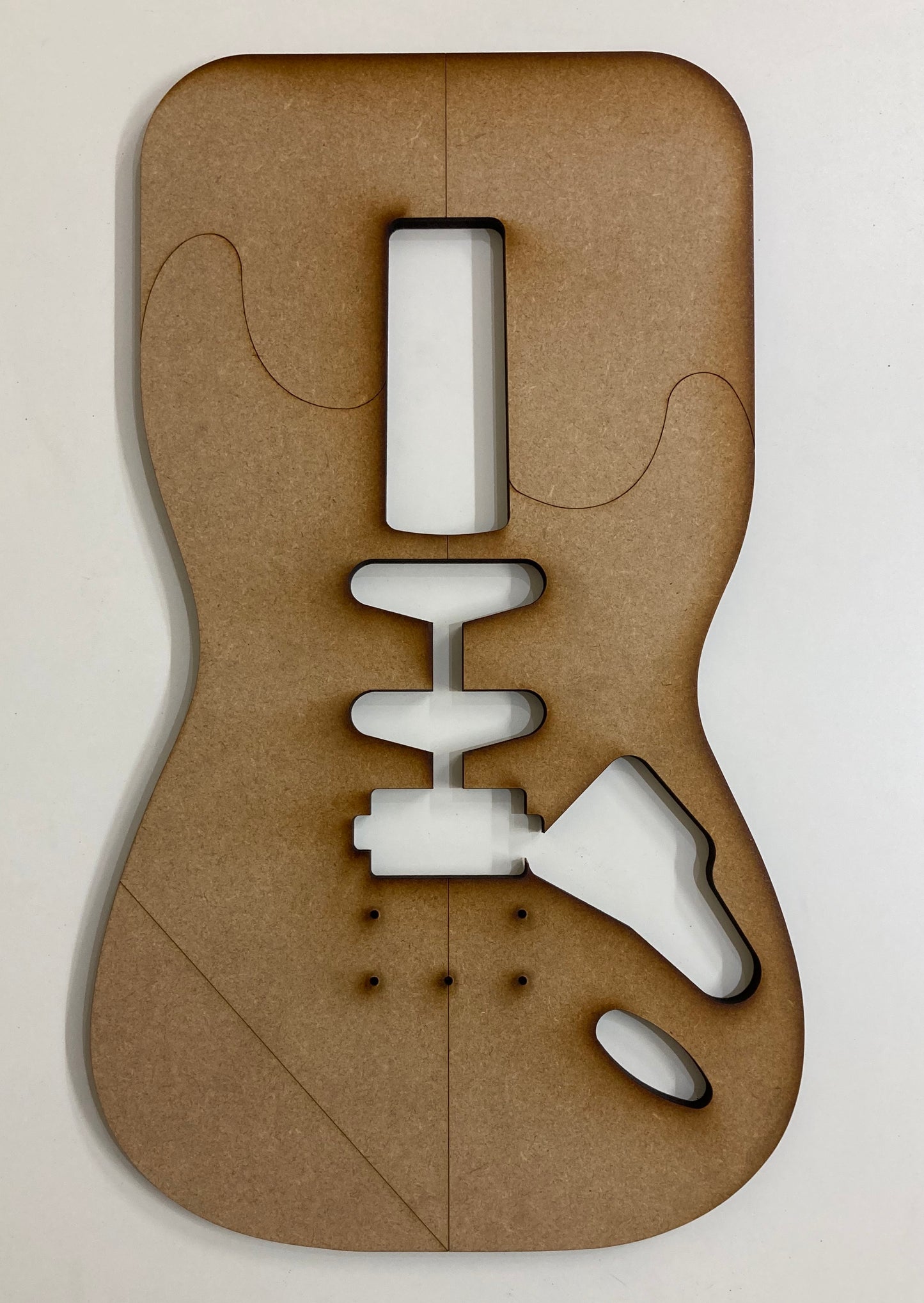 Guitar Template - S Style - SSH Hardtail