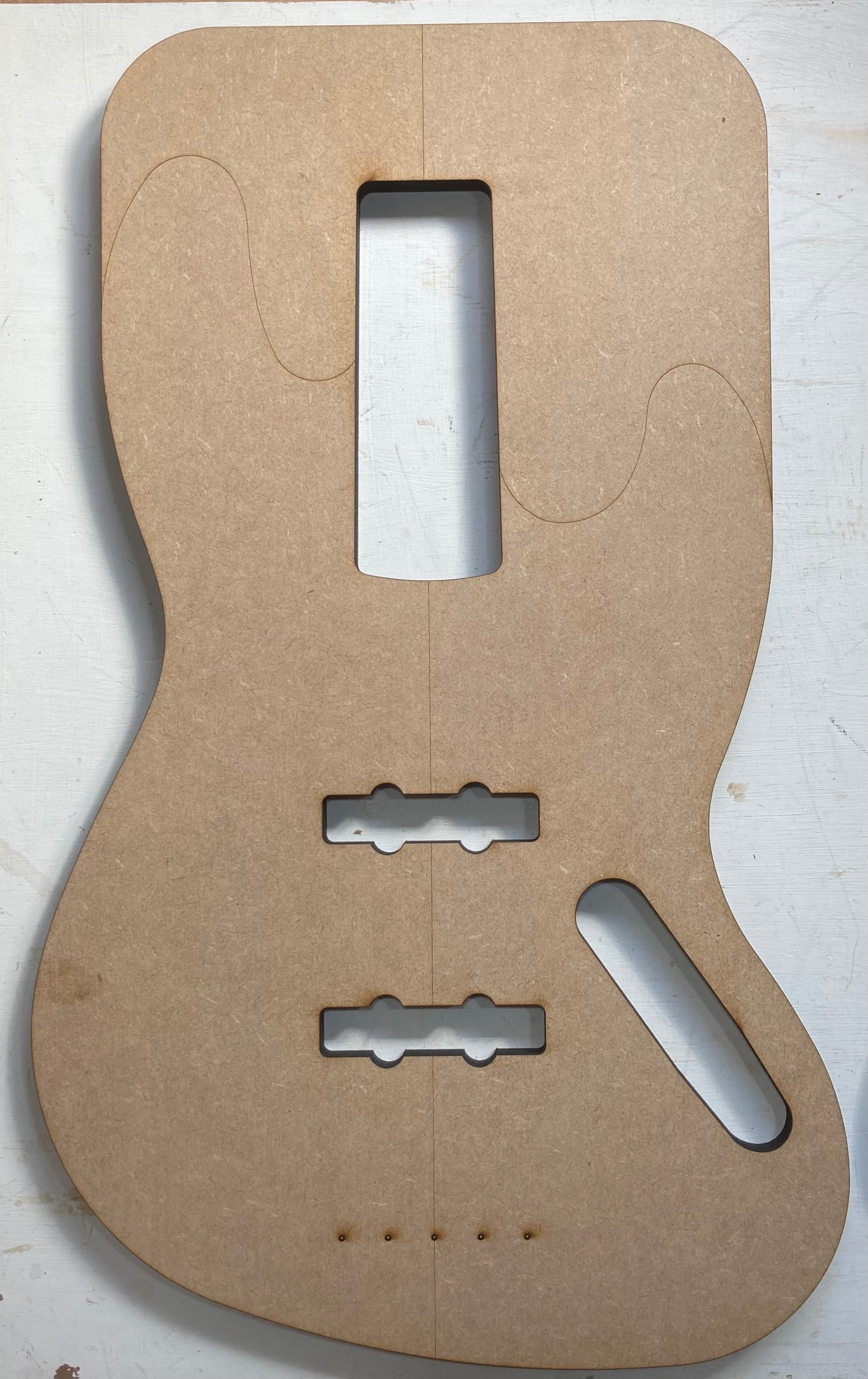 Guitar Template - Jazz Bass Style - Standard