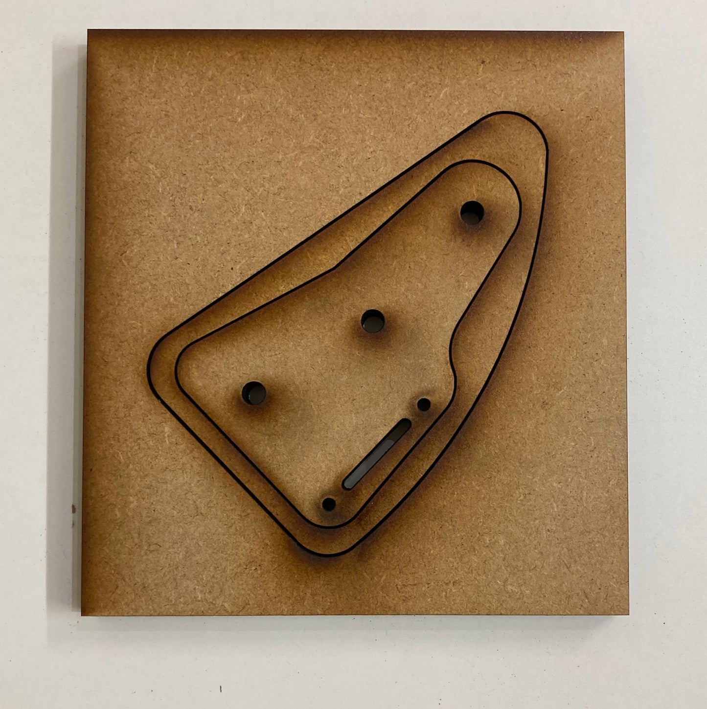 Guitar Template - S Style - Rear Control Cavity