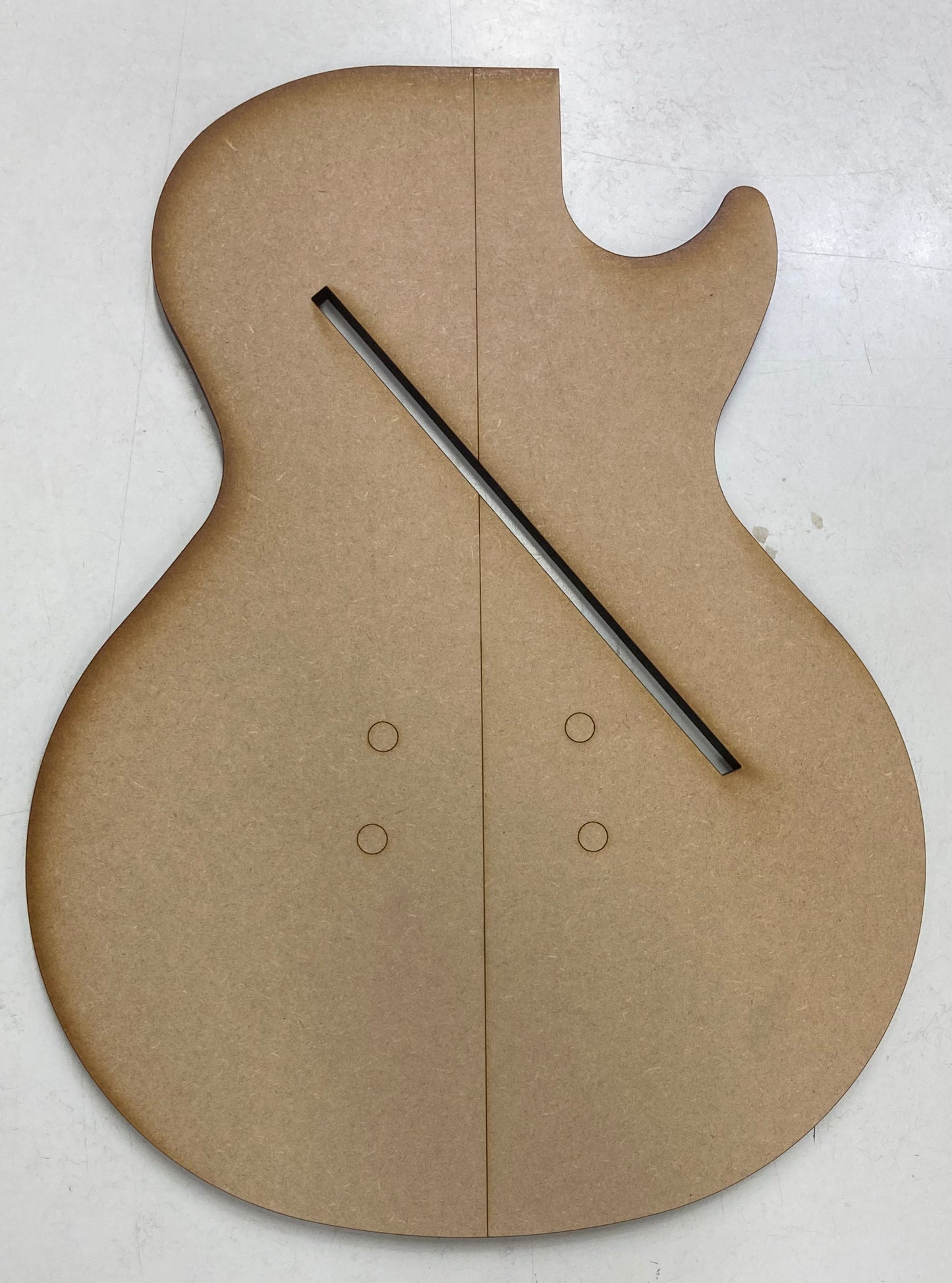 Guitar Template - LP Single Cut Style - HH Set Neck