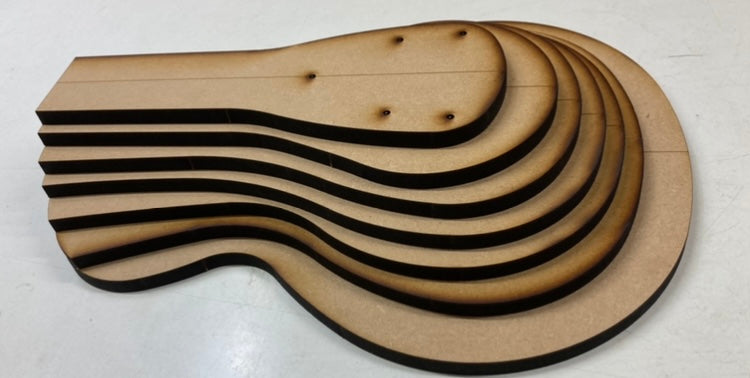 Guitar Template - LP Carve Top Set