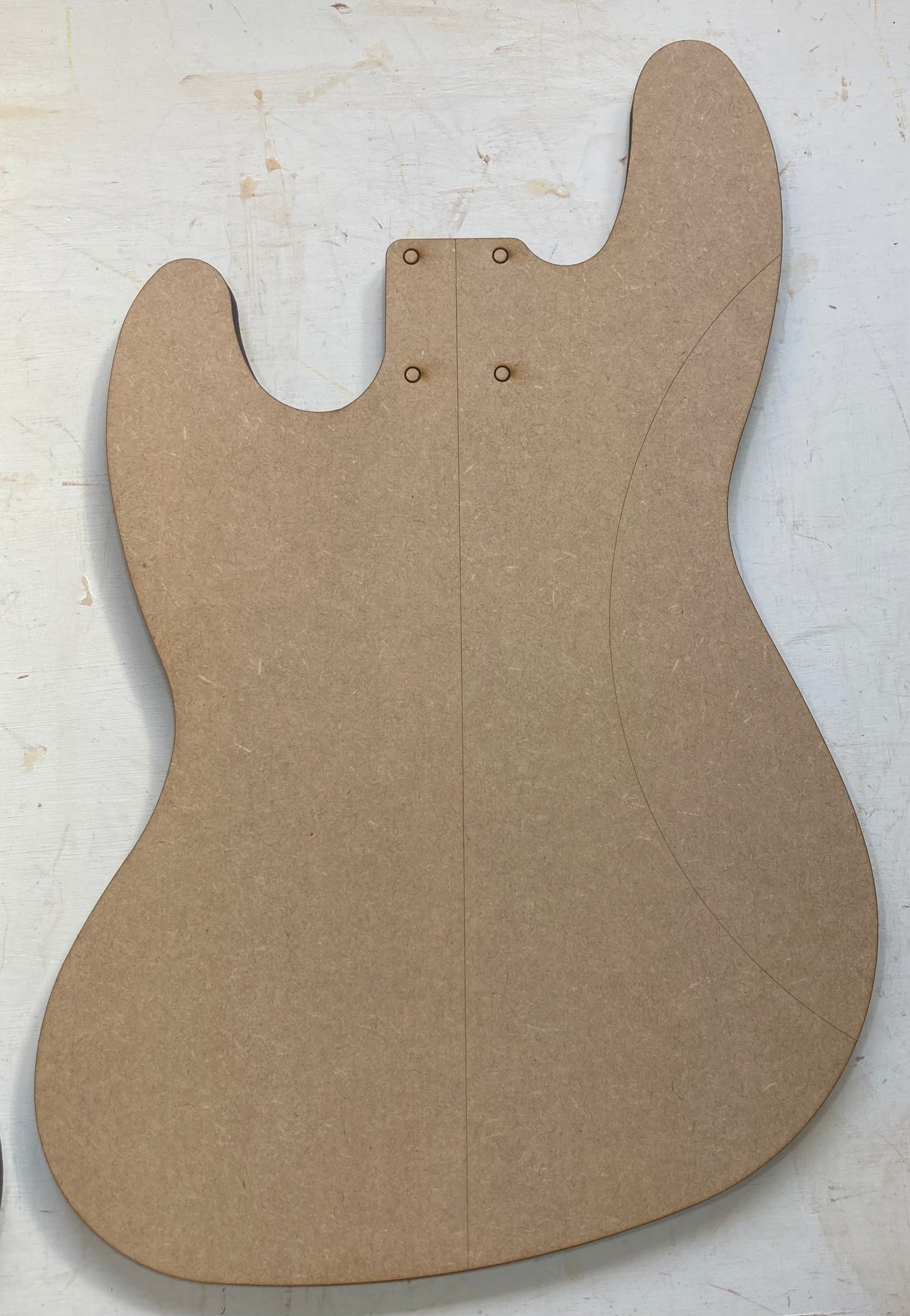 Guitar Template - Jazz Bass Style - Standard