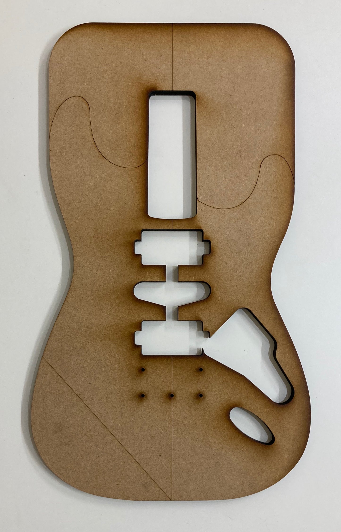 Guitar Template - S Style - HSH Hardtail
