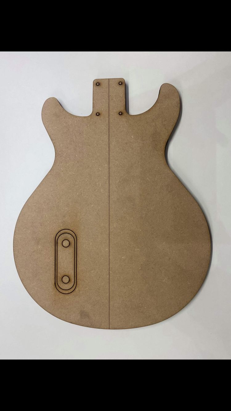 Guitar Template - LP Double Cut Style - P90/Tele Bolt On