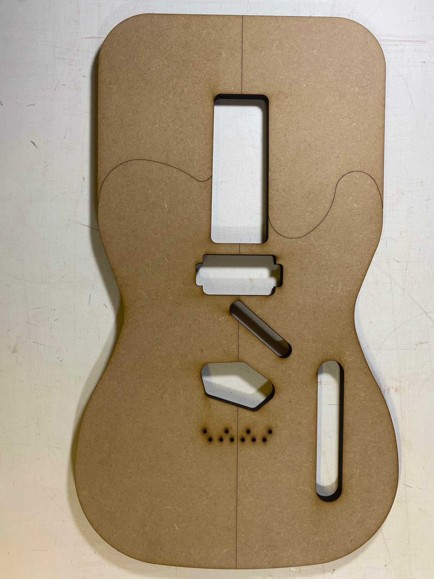 Guitar Template - T Style - H/Neck