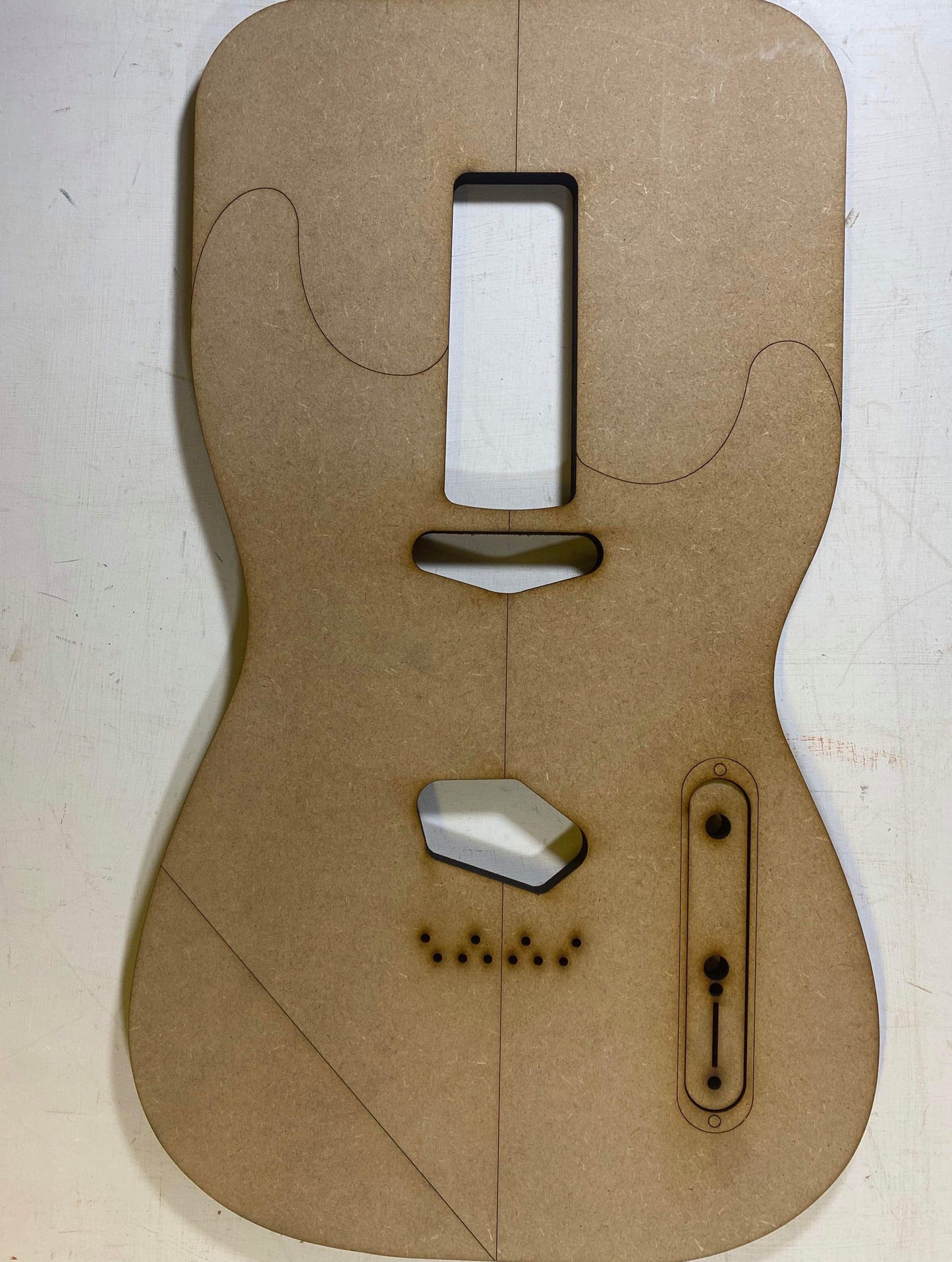 Guitar Template - S Style - Tele