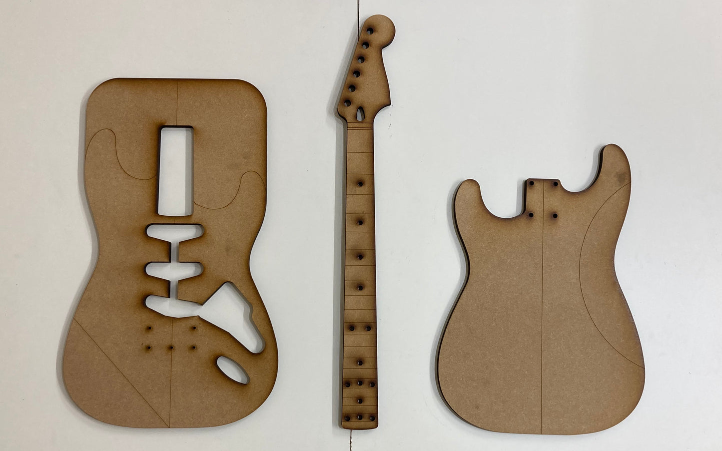 Guitar Template - S Style - SSS Hardtail