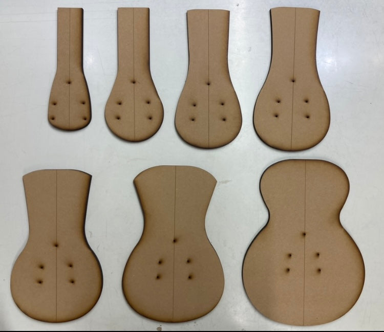 Guitar Template - LP Carve Top Set