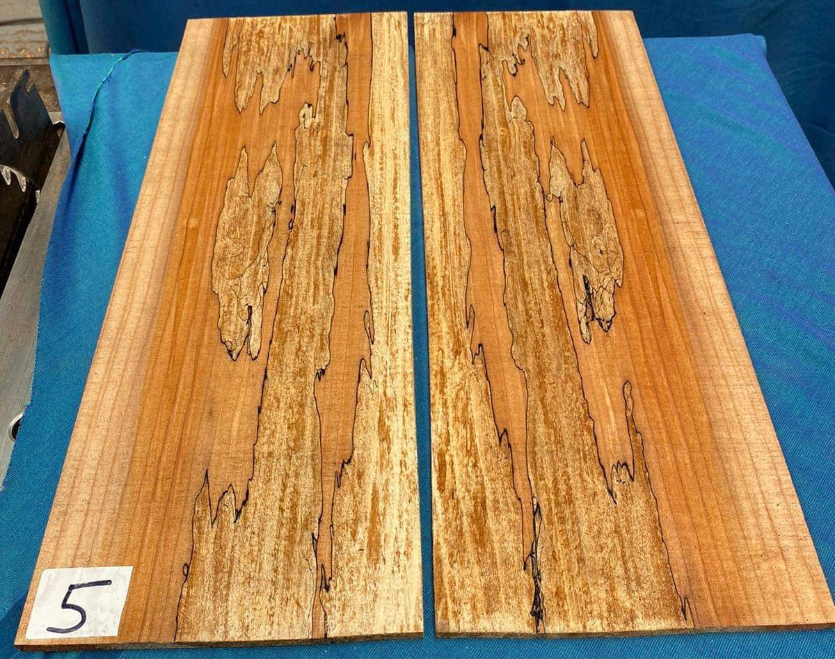 Spalted Maple Electric Drop Top - 2 Piece Bookmatched #5
