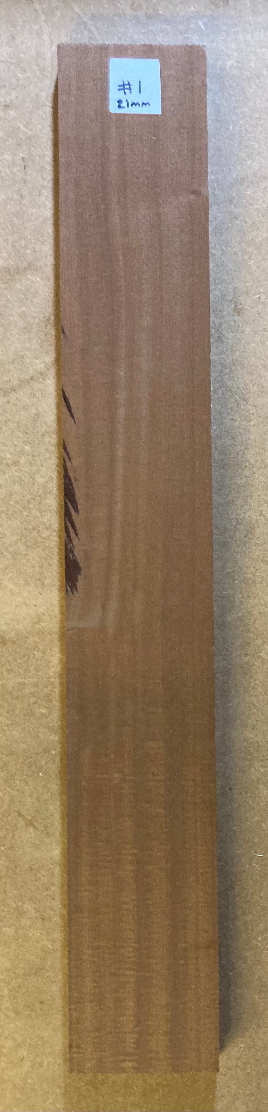 Electric Neck Blank - Sapele #1