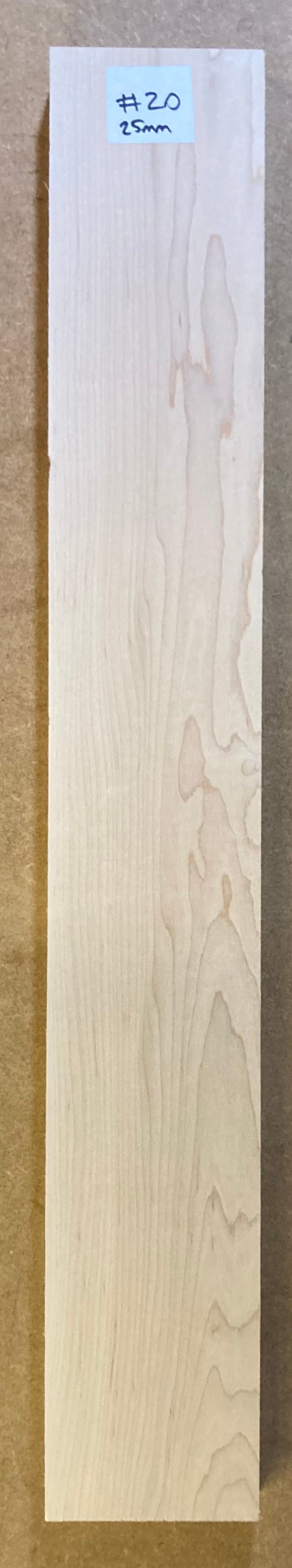 Electric Neck Blank - Maple #20
