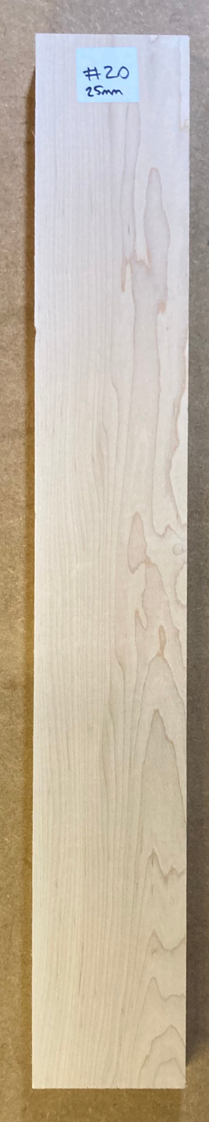 Electric Neck Blank - Maple #20