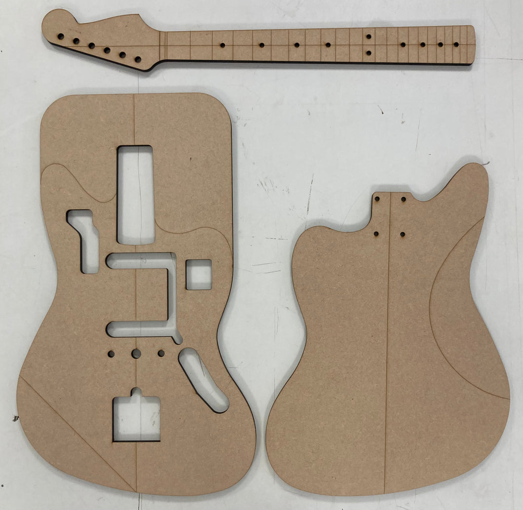 Guitar Template - Jaguar Style - Standard