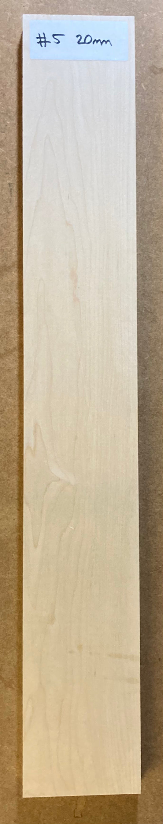 Electric Neck Blank - Maple #5 (20mm)