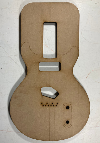 Guitar Template - LP Double Cut Style - P90/Tele Bolt On