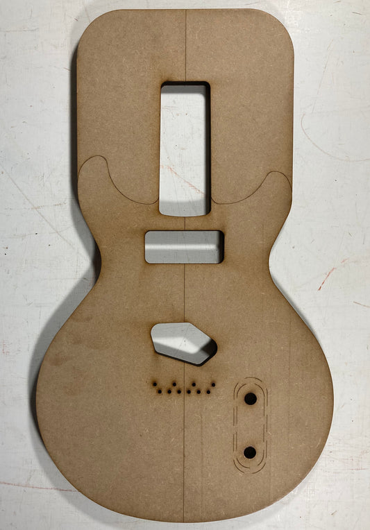 Guitar Template - LP Double Cut Style - P90/Tele Bolt On