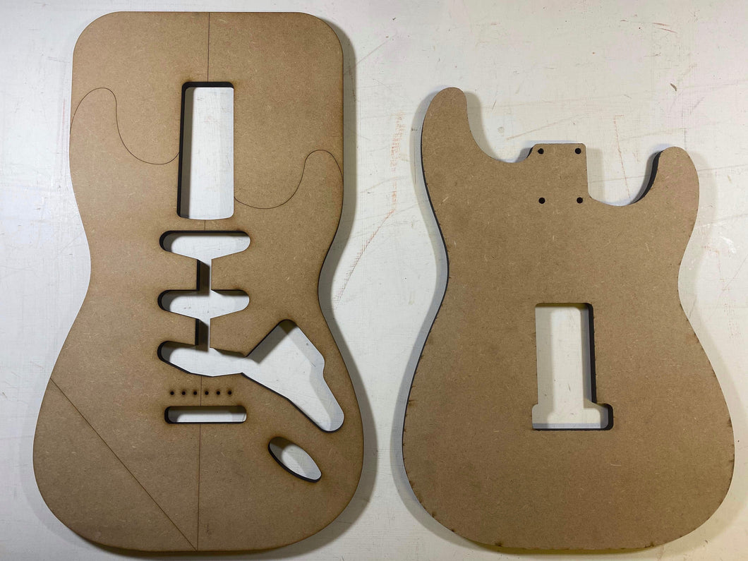 Guitar Template - S-Style - SSS Tremolo
