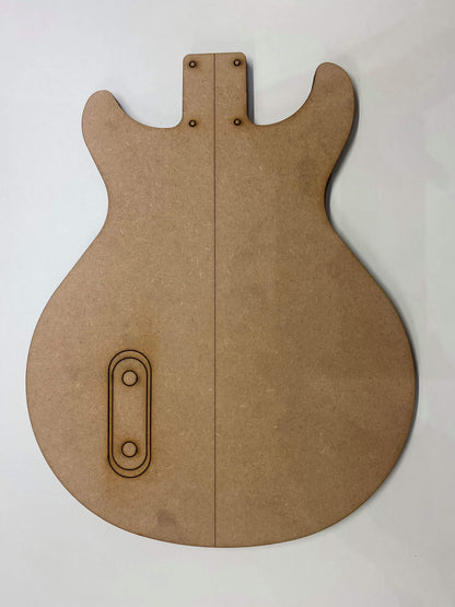 Guitar Template - LP Double Cut Style - HH Thinline Bolt On