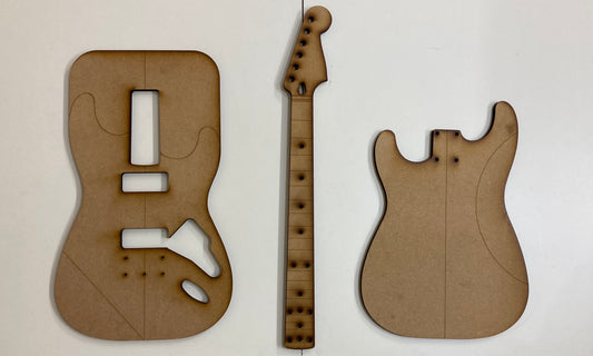 Guitar Template - S Style - Dual P90 Hardtail