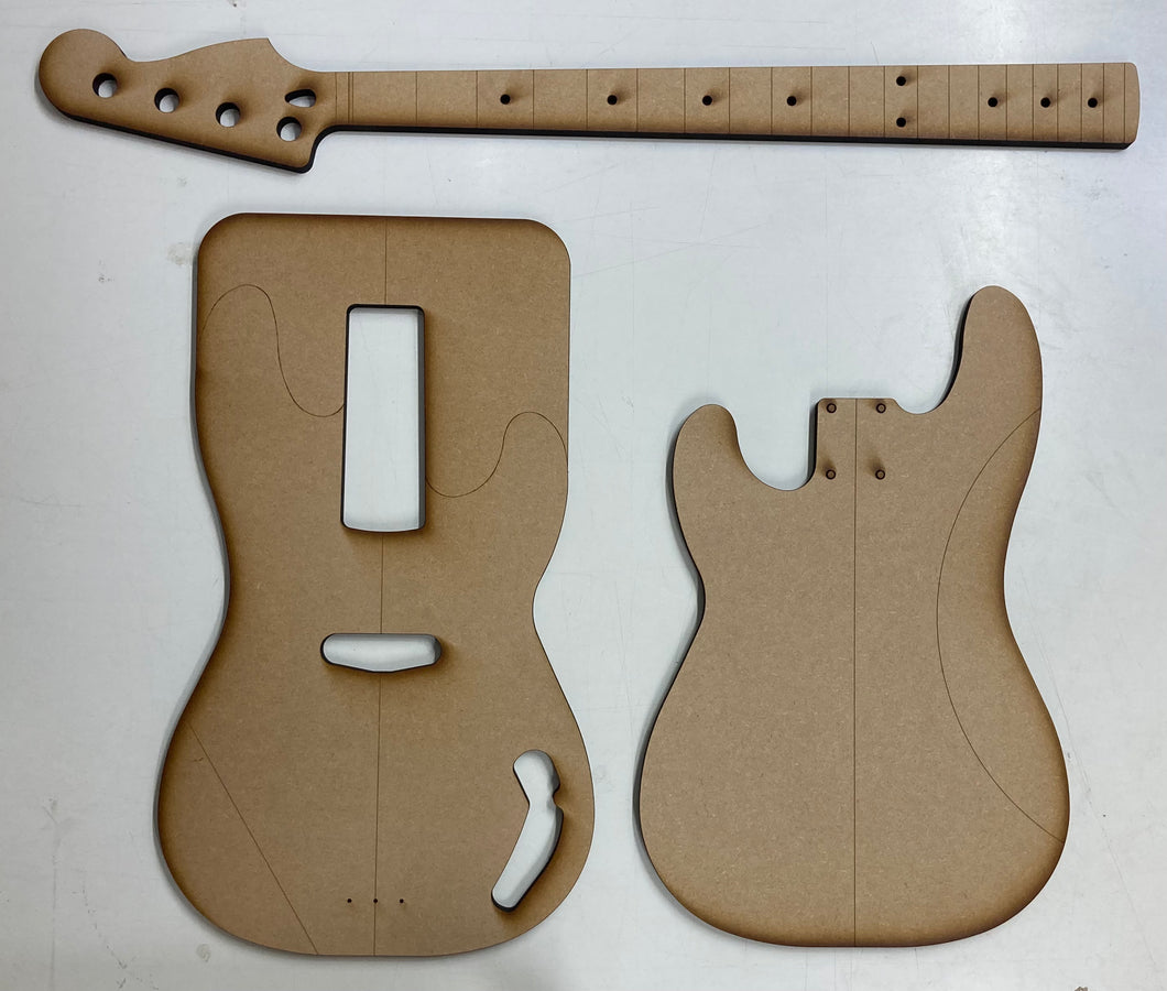 Guitar Template - P Bass Style - Single Coil