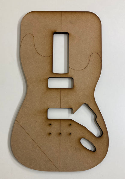 Guitar Template - S Style - Dual P90 Hardtail