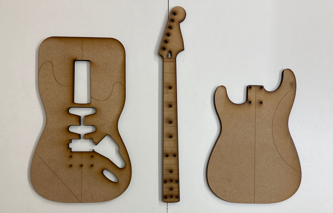 Guitar Template - S Style - SSH Hardtail