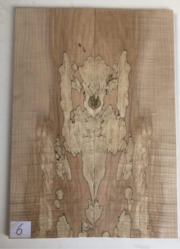 Spalted Maple Electric Drop Top - 2 Piece Bookmatched