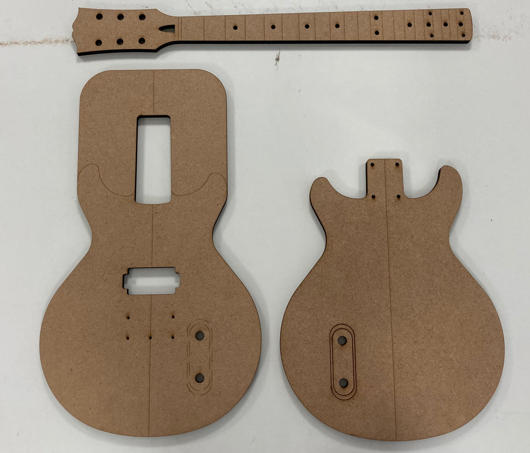 Guitar Template - LP Double Cut Style - H Bolt On