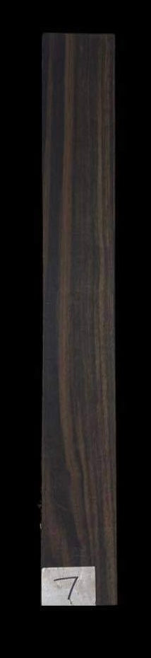 Electric Fretboard Blank - Indian Striped Ebony #7