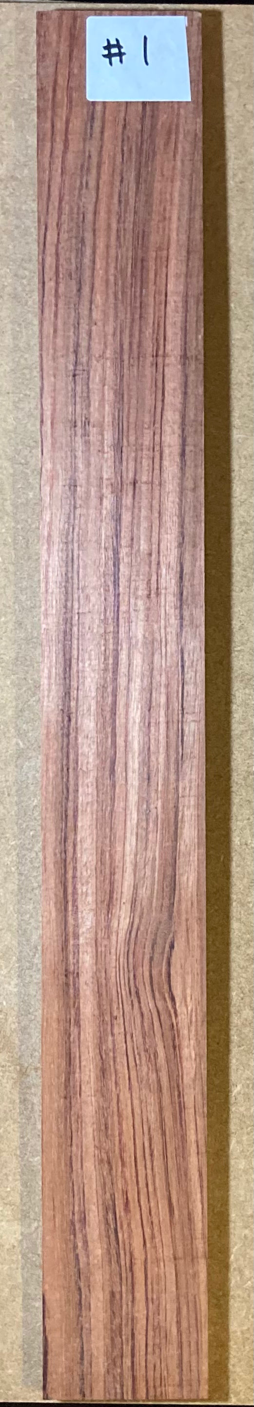 Electric Fretboard Blank - Bubinga #1