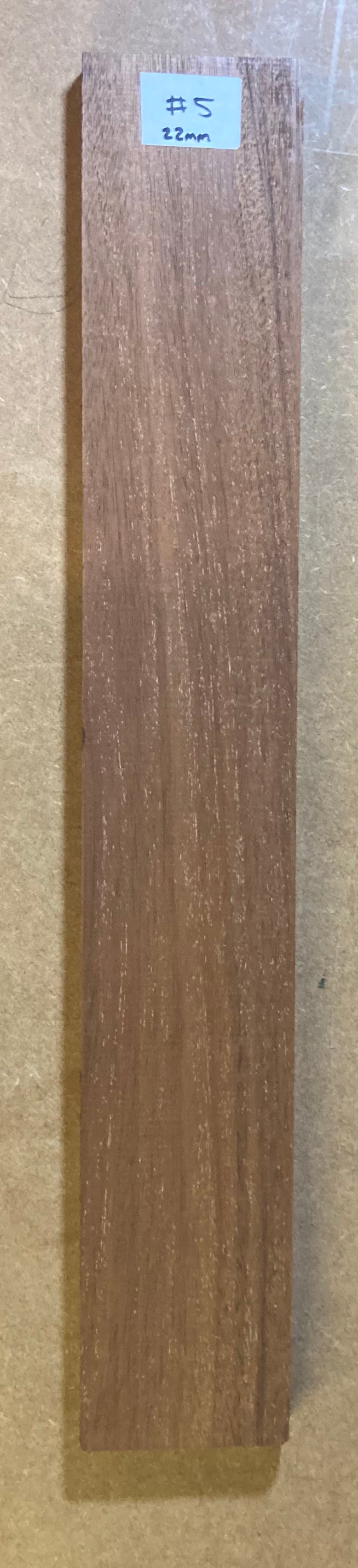 Electric Neck Blank - Cuban Mahogany #5 22mm