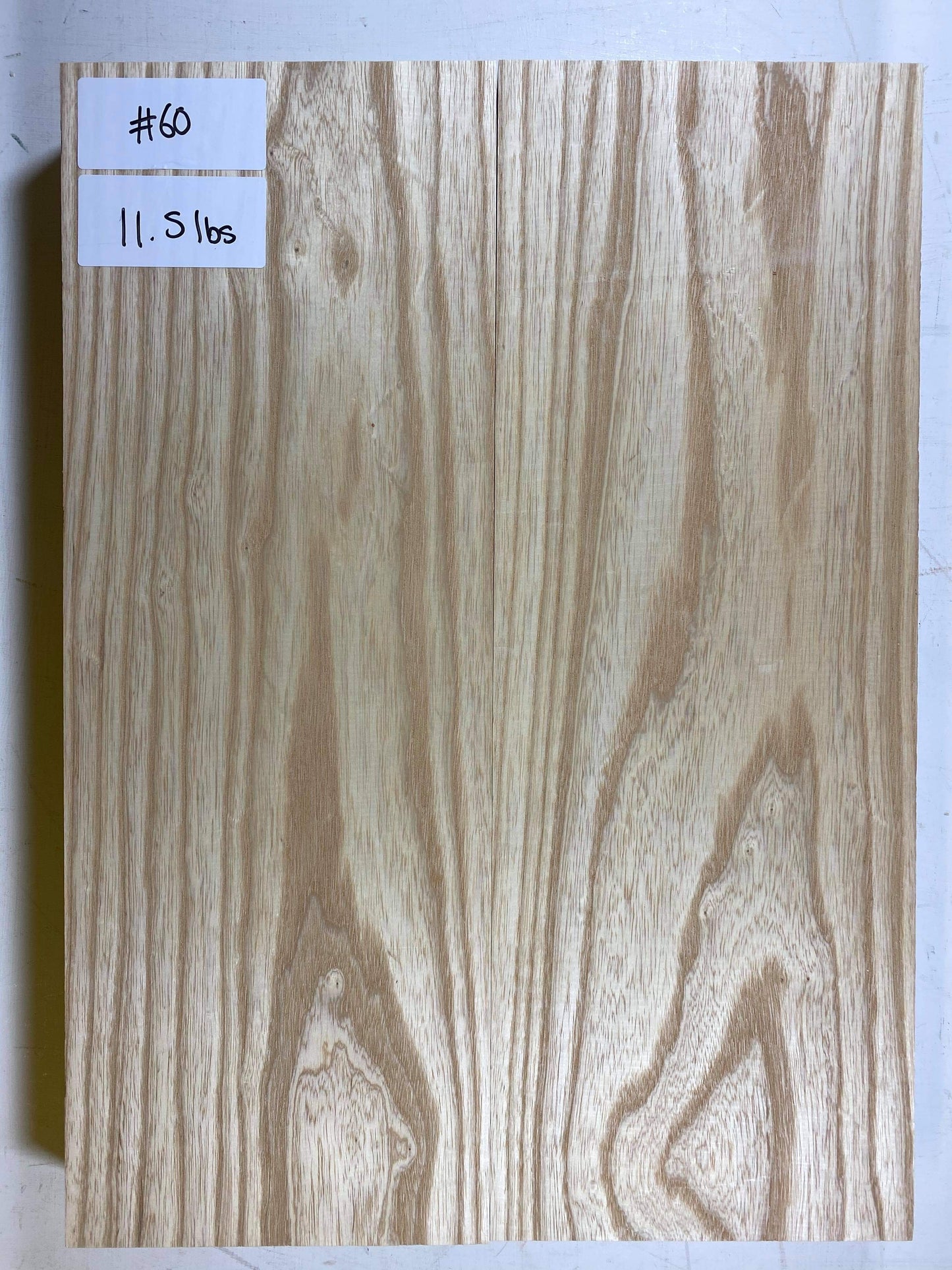 Ash Body Blank - 2 Piece #60