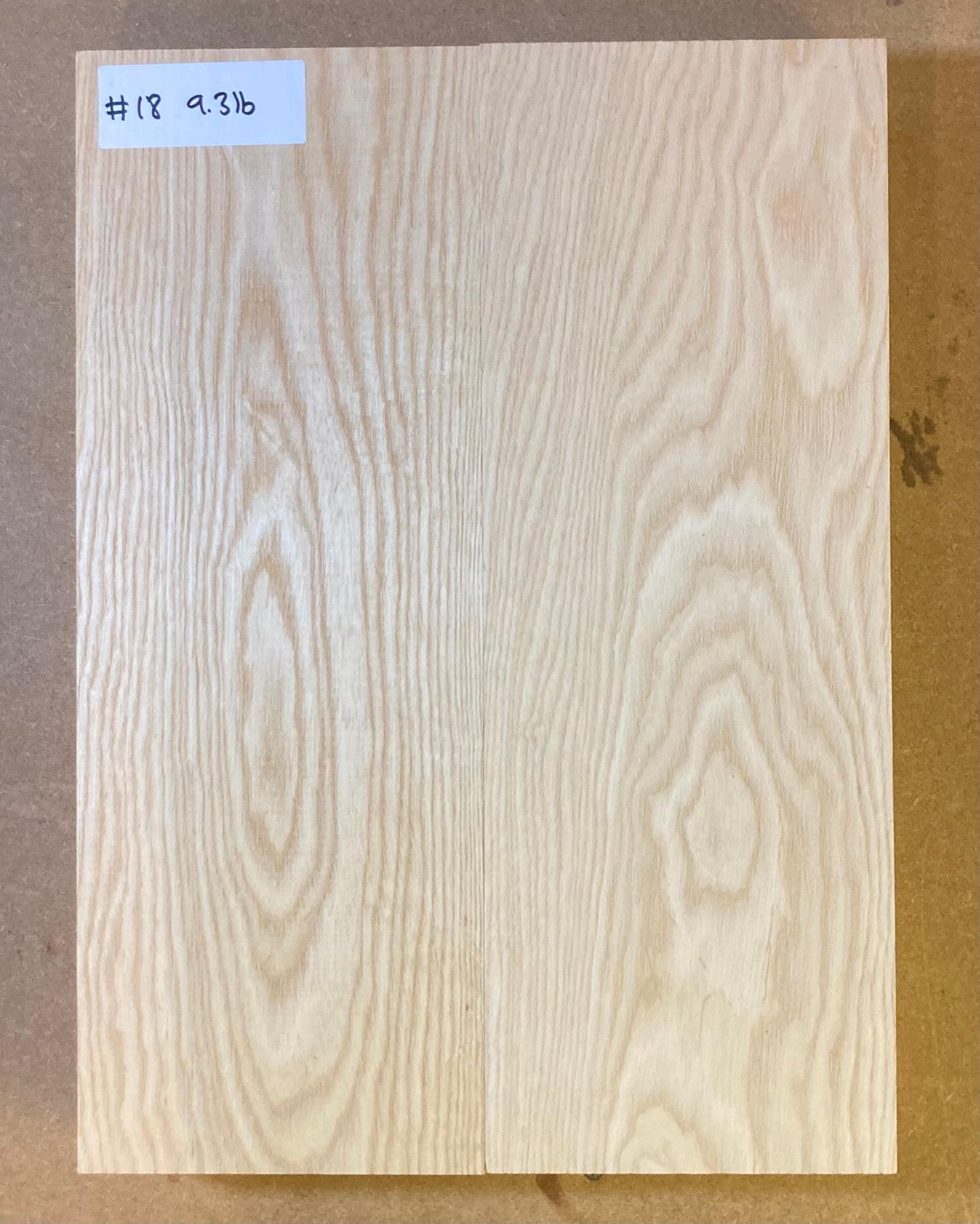 Ash Body Blank - 2 Piece #18