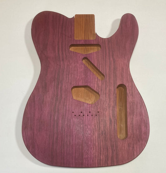 Purple Heart Topped Telecaster Style Body