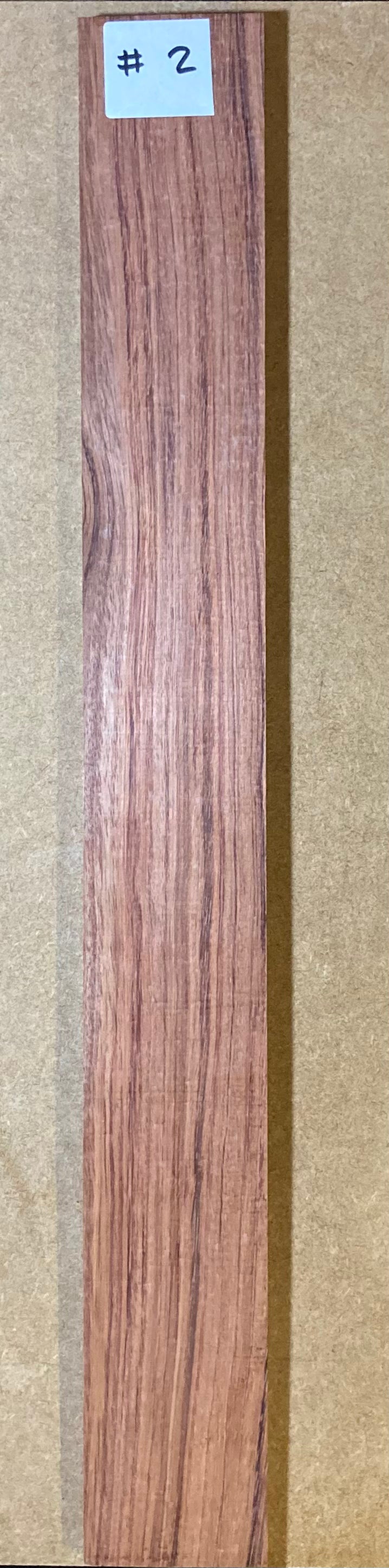 Electric Fretboard Blank - Bubinga #2