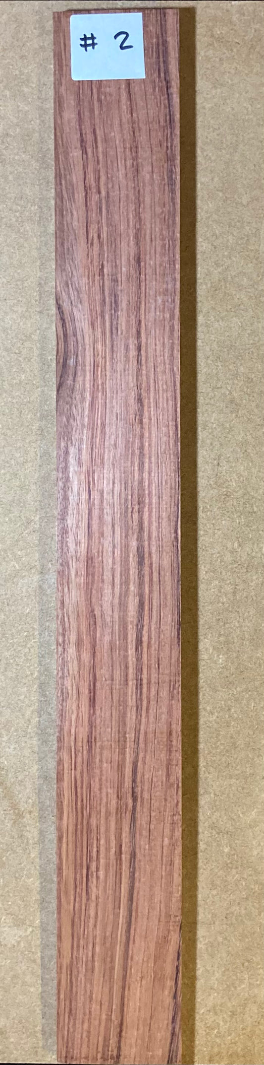 Electric Fretboard Blank - Bubinga #2
